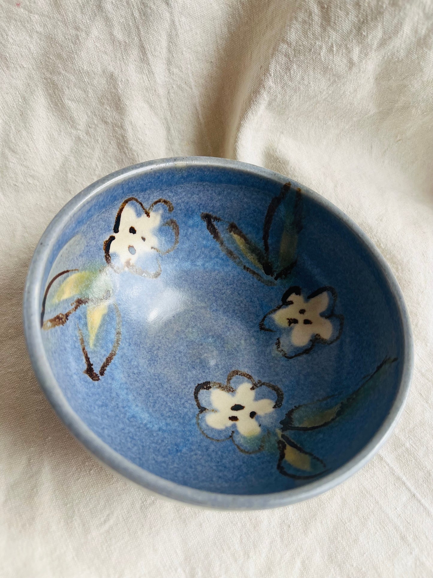 Ceramics by Kat - Decorated Porridge Bowl