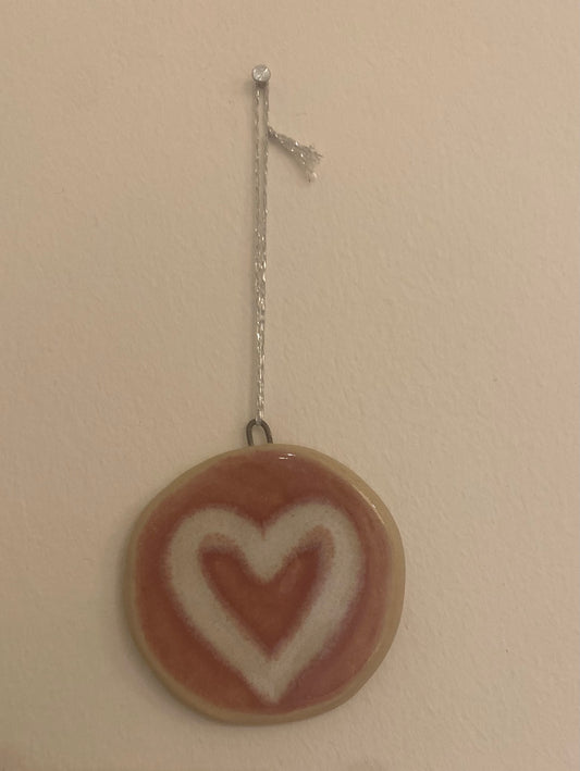 Ceramics by Kat - ceramic love heart decoration