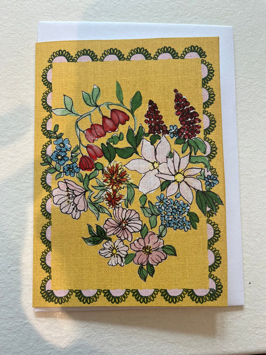 April 11 Flower greetings Card