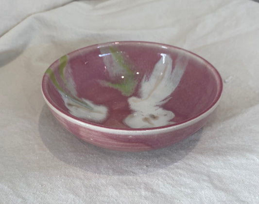 Ceramics by Kat - nibble flower bowl in pink