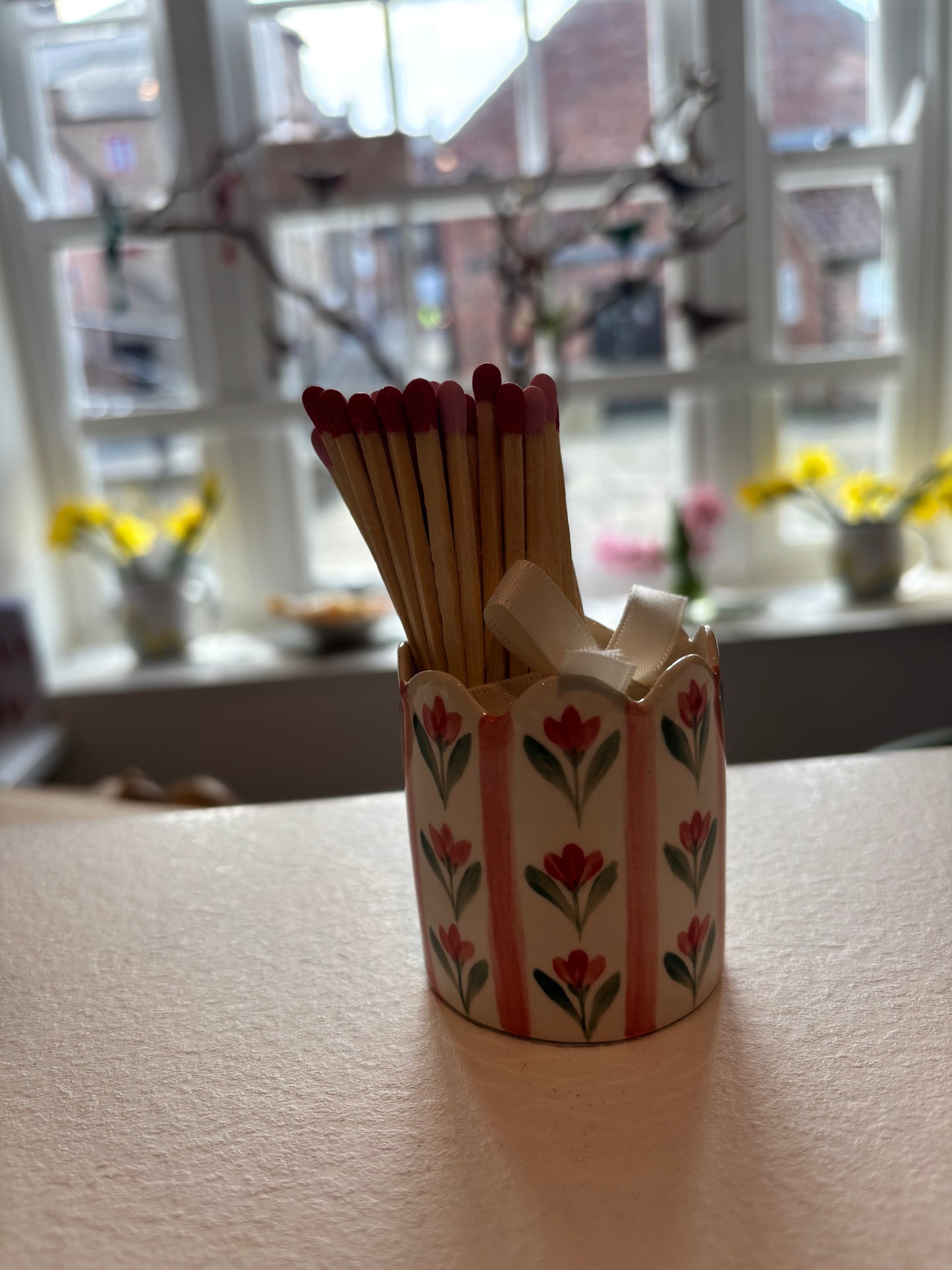 Florrie & Wren - Ceramic Match Pot and Matches