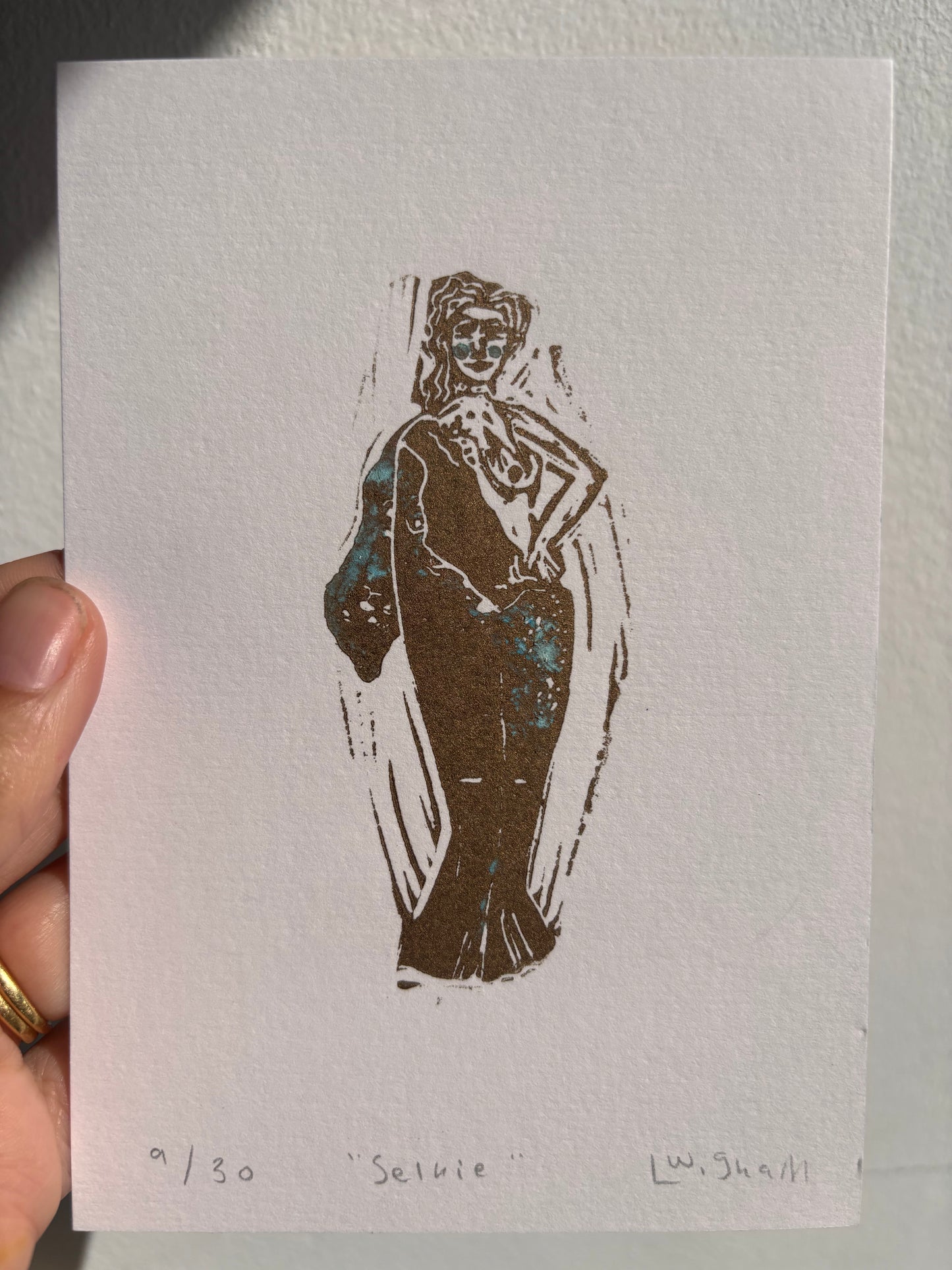 Wild North - "Selkie" Lino print (unframed)