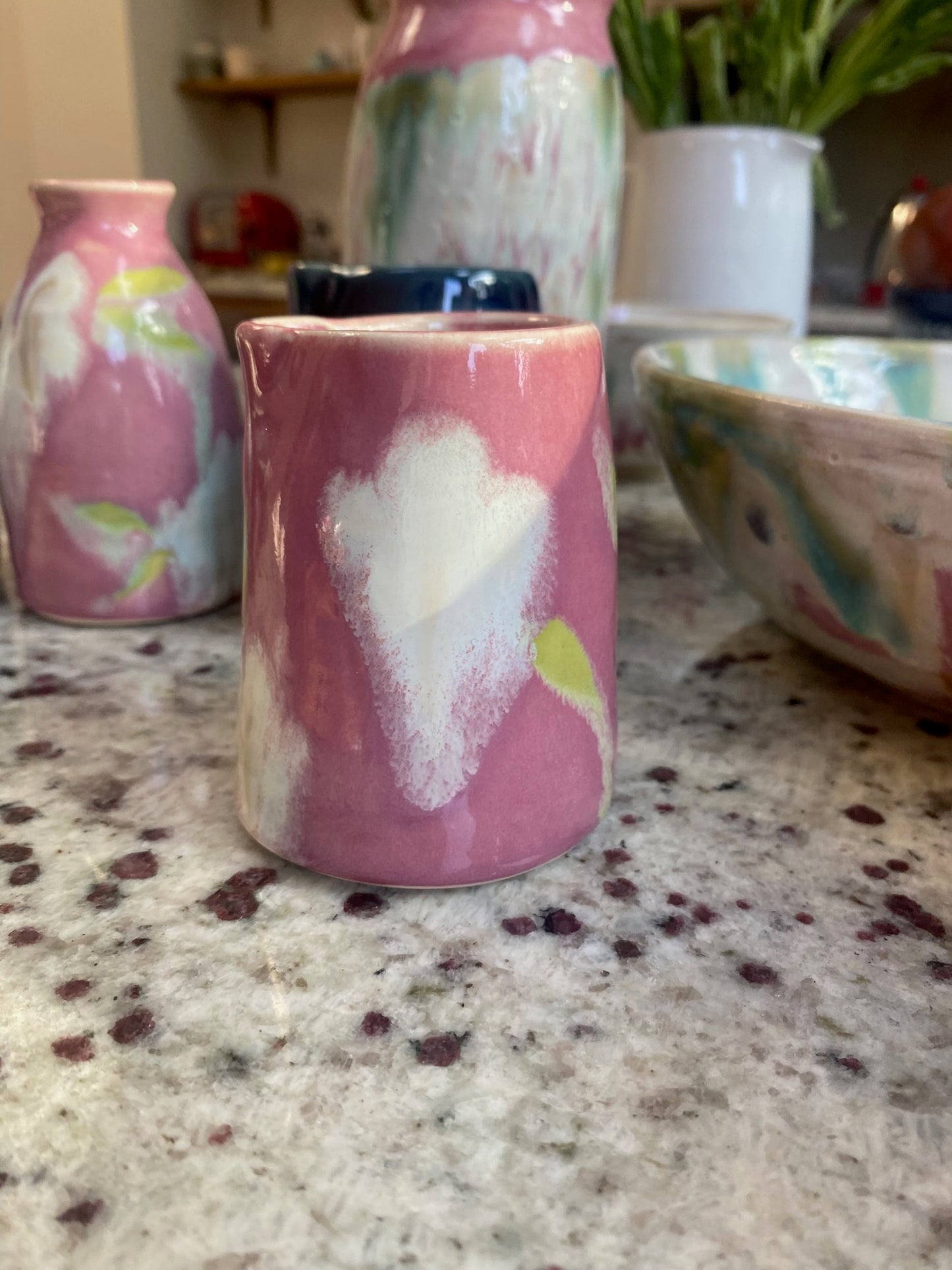 Ceramics by Kat - Decorated Milk Jug