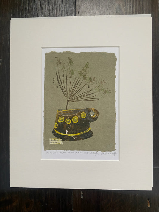 Diana Fitzpatrick - Monoprint and Collage Original Artwork (Unframed)