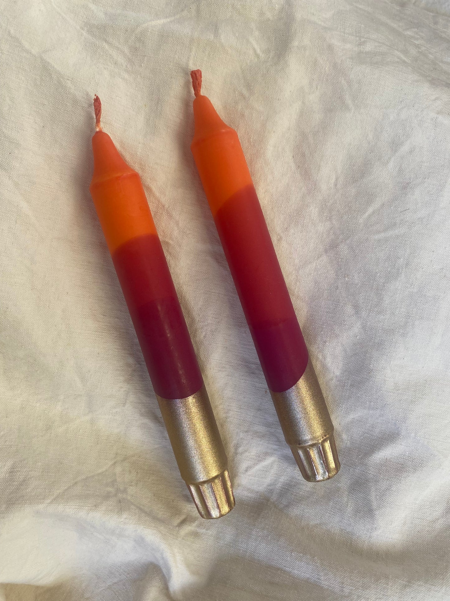 Florrie & Wren - Gold Dipped Dinner Candles