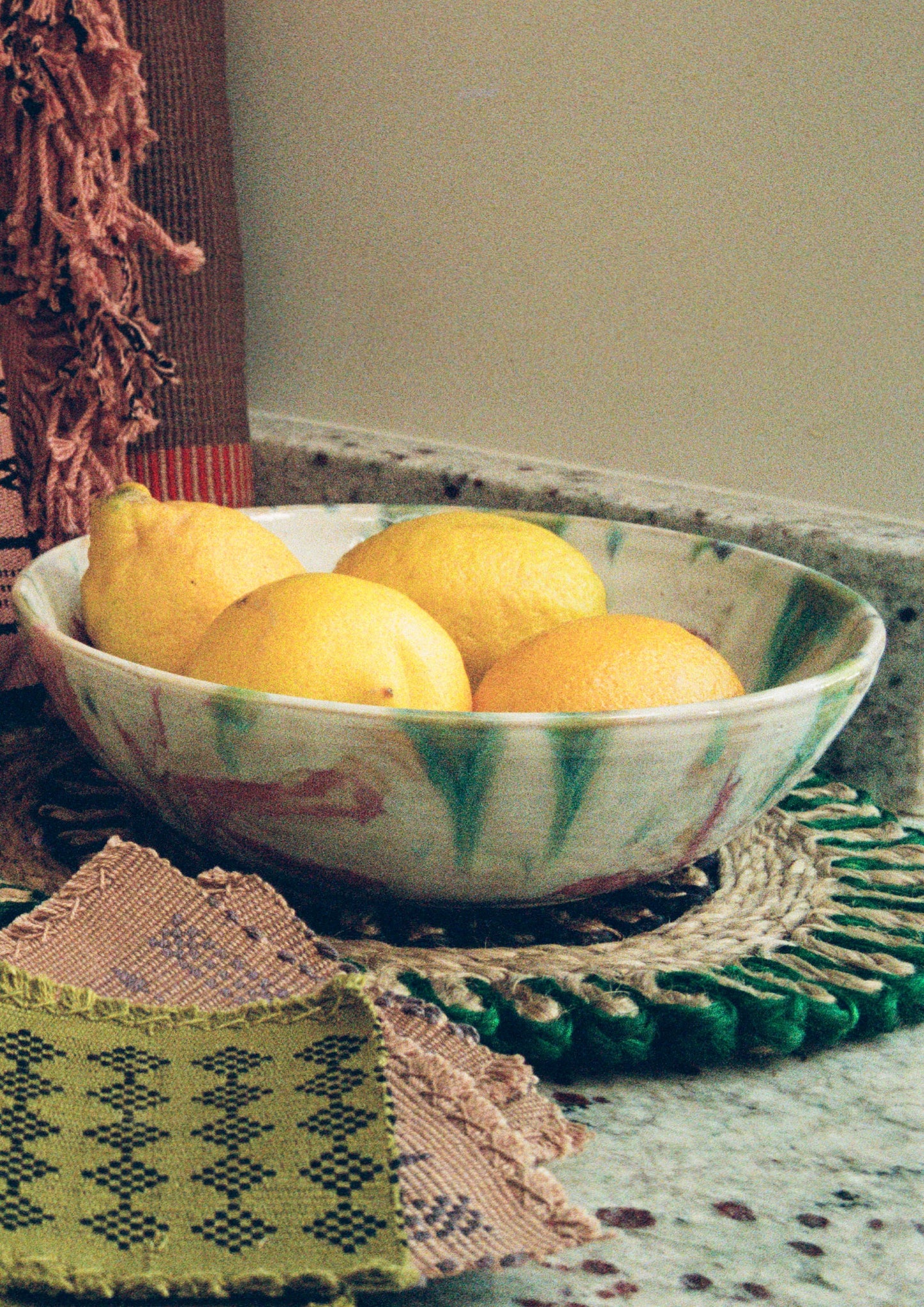 Ceramics by Kat - Large Flower Serving Bowl