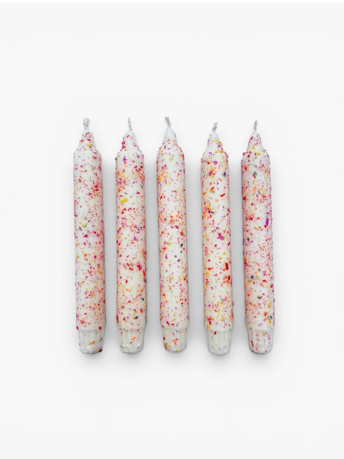Florrie & Wren - Confetti Dinner Candle