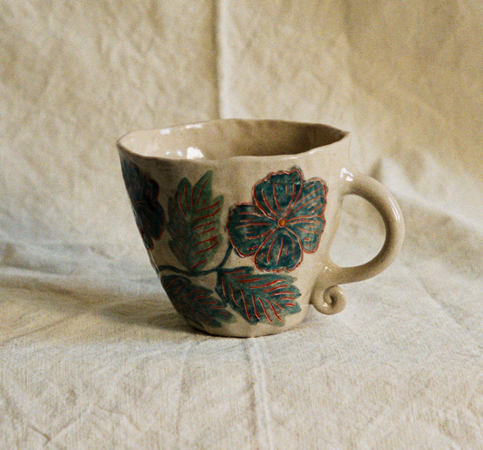 Louise Hick - Large Hand Illustrated Mug