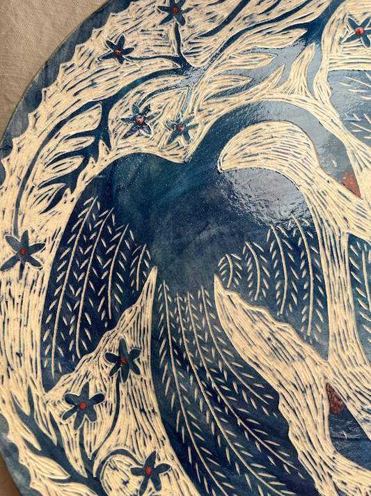 Louise Hick - Hand Illustrated Swan Plate