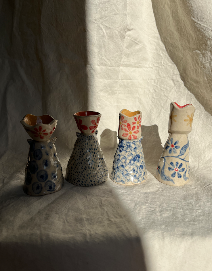 Louise Hick - Cat Candlestick