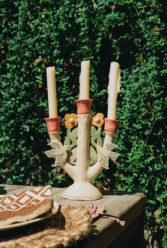 Louise Hick Ceramics - Bird Candelabra