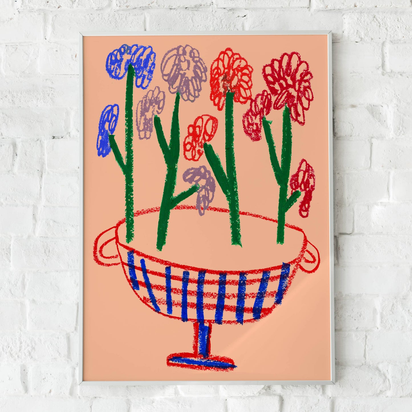 Lottie Hall - A4 Fine Art Print - Flower Vase
