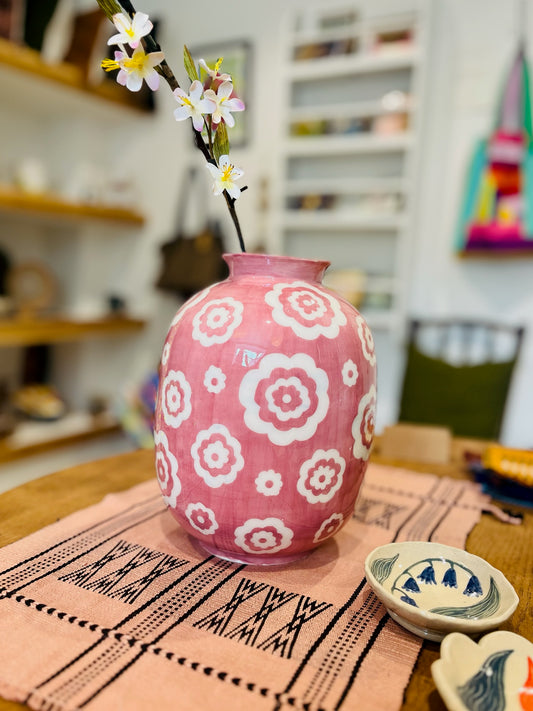 Emily Conroy Ceramics - pink flower vase