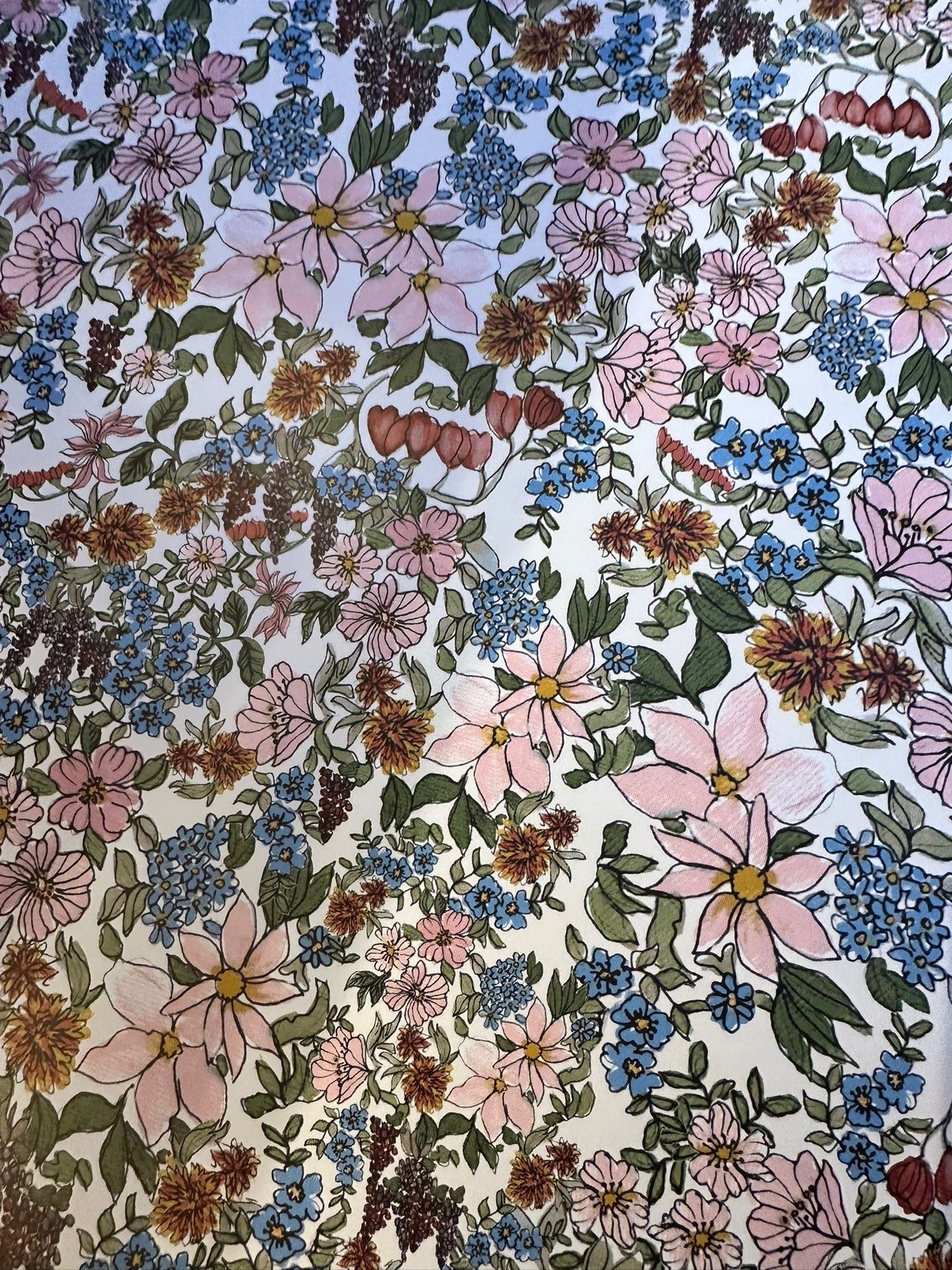 April 11 - Wrapping Paper Daisy & Dandelion Floral