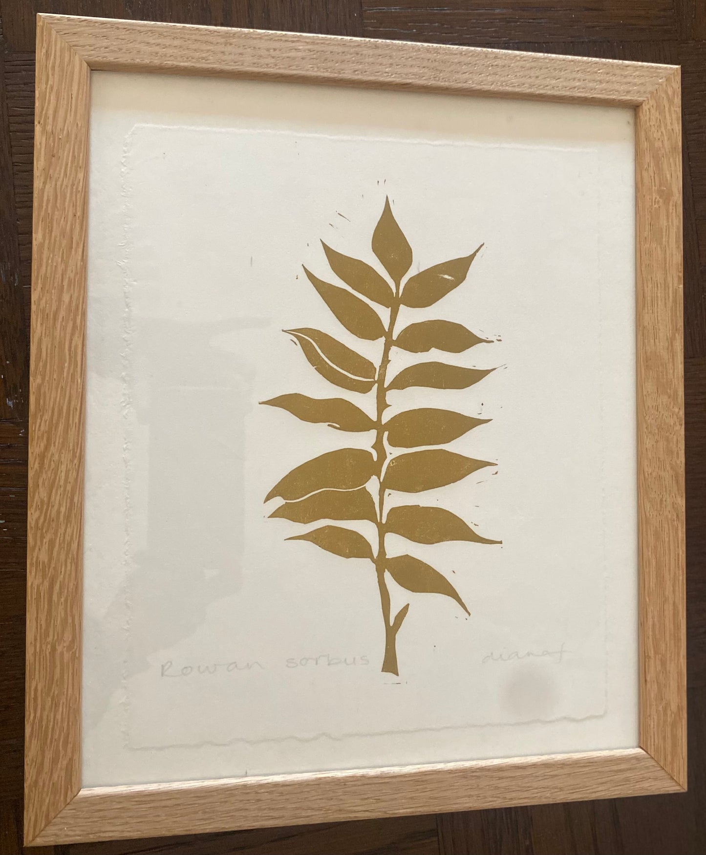 Diana Fitzpatrick - Original Artwork - Framed Lino print