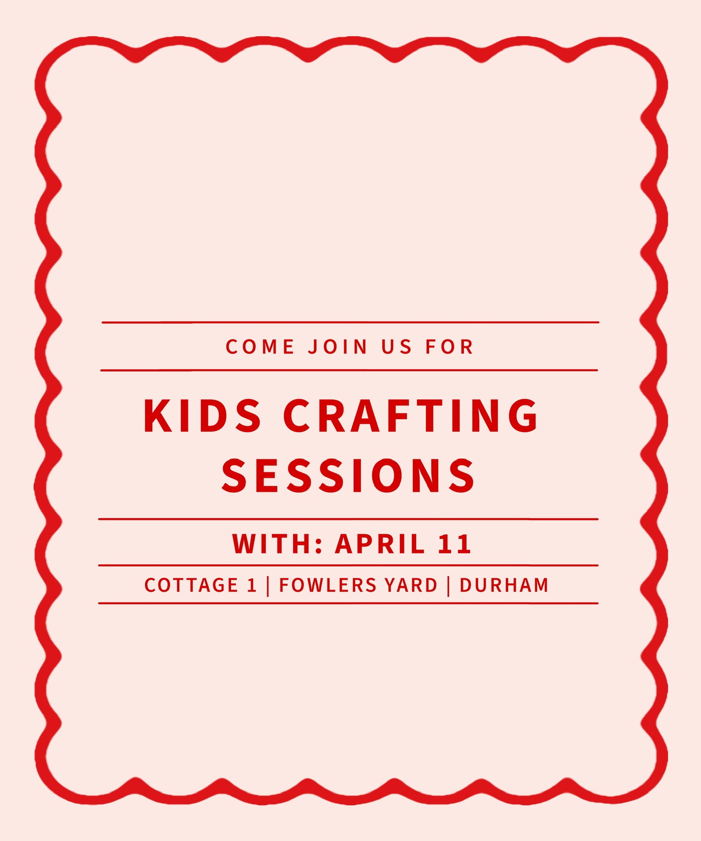 Kid's Crafting Workshop - Every Other Saturday