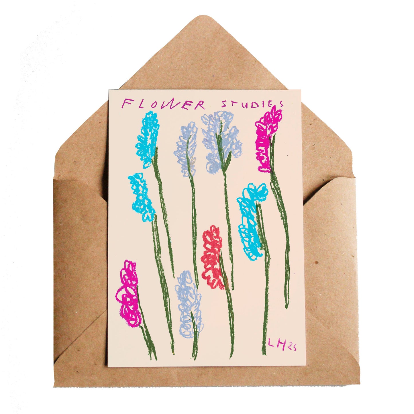 Lottie Hall - Greetings Card - Flower Studies