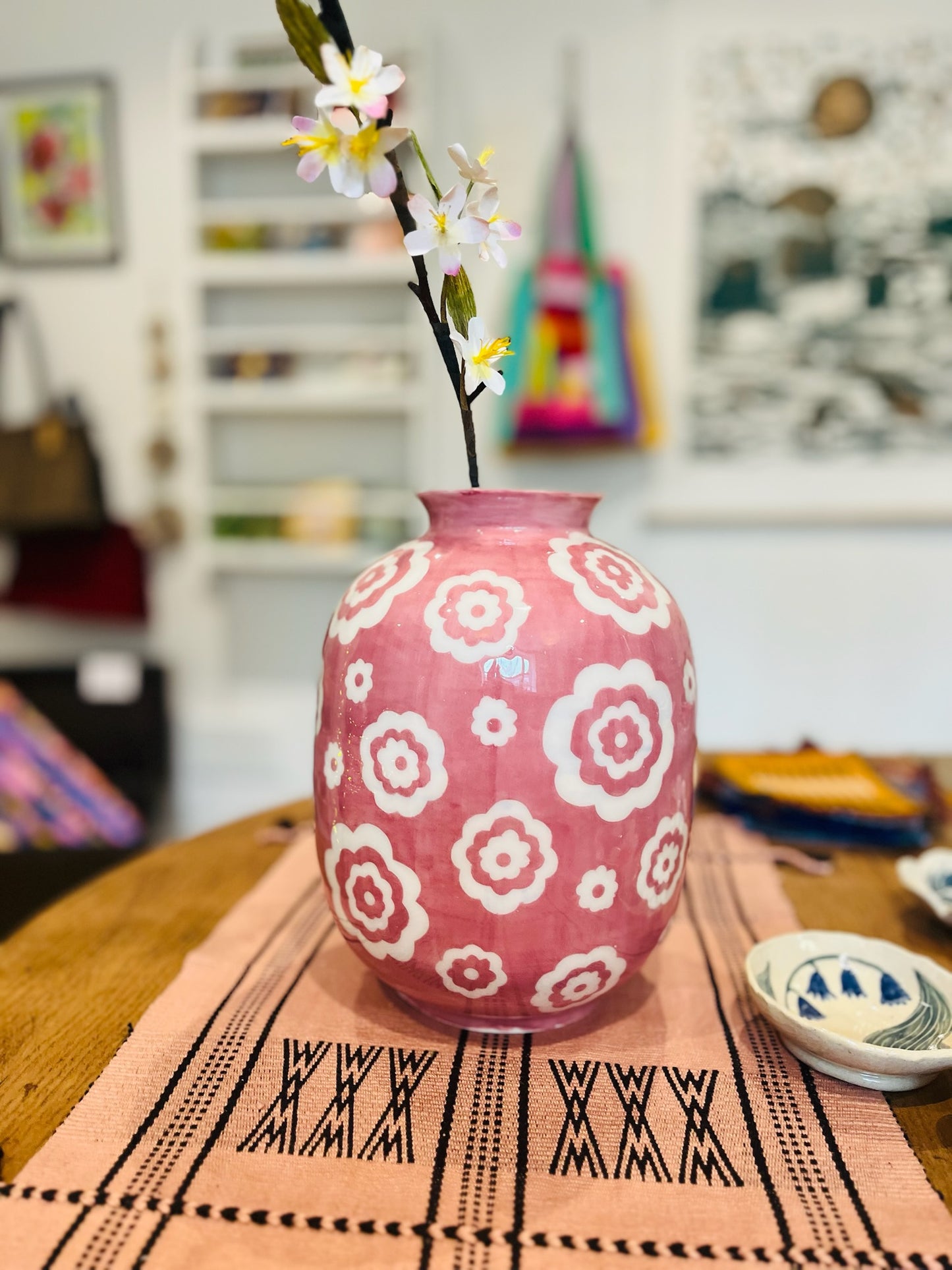 Emily Conroy Ceramics - pink flower vase