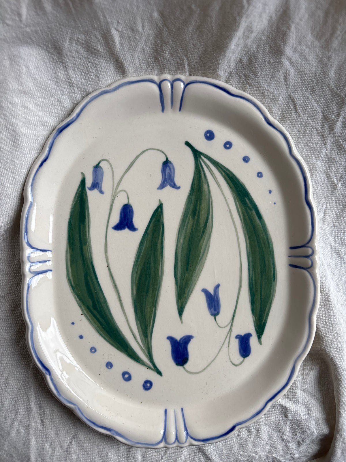 Florrie & Wren - Painted Ceramic Oval Dish