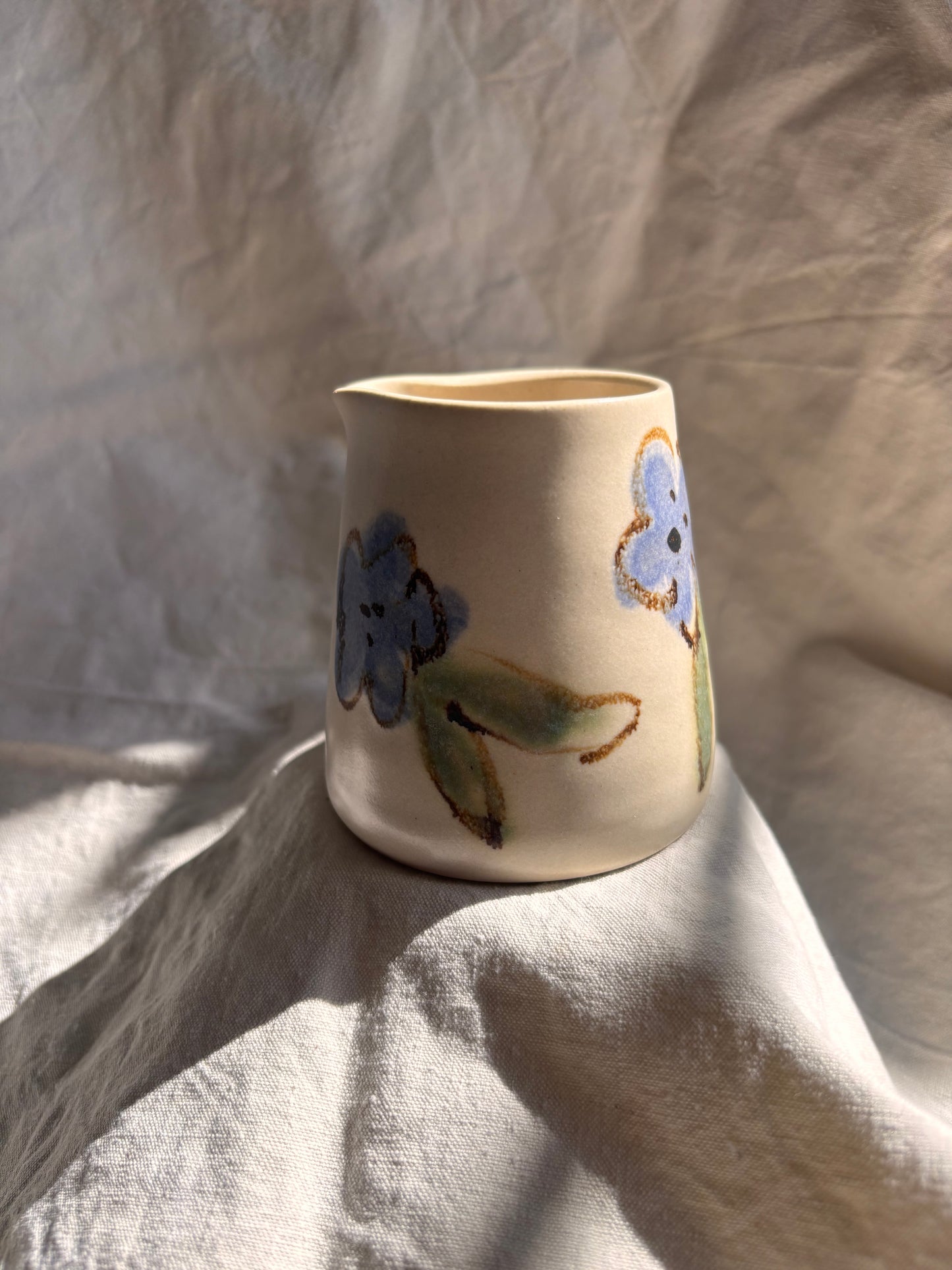 Ceramics by Kat - Decorated Milk Jug