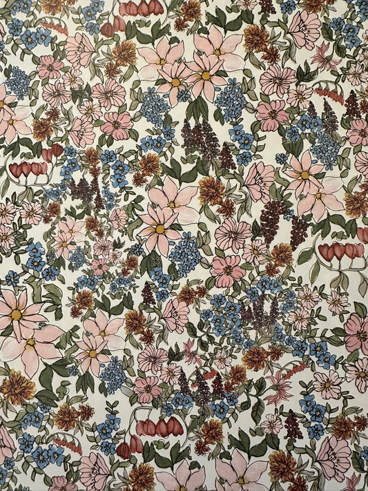 April 11 - Wrapping Paper Daisy & Dandelion Floral