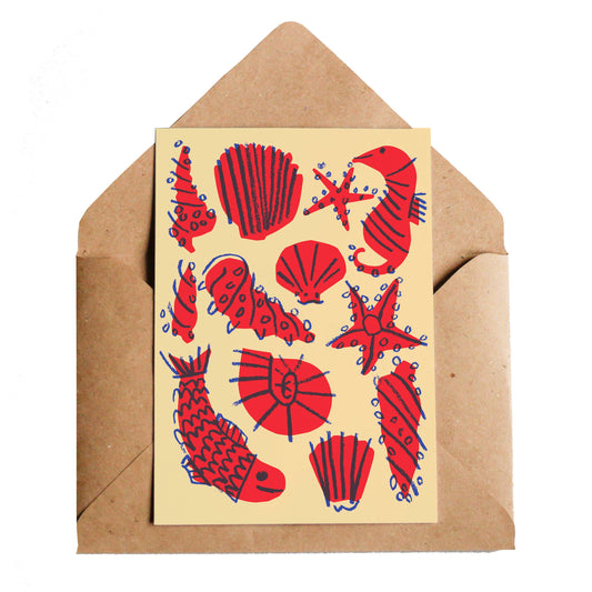 Lottie Hall - Greetings Card Sea Life