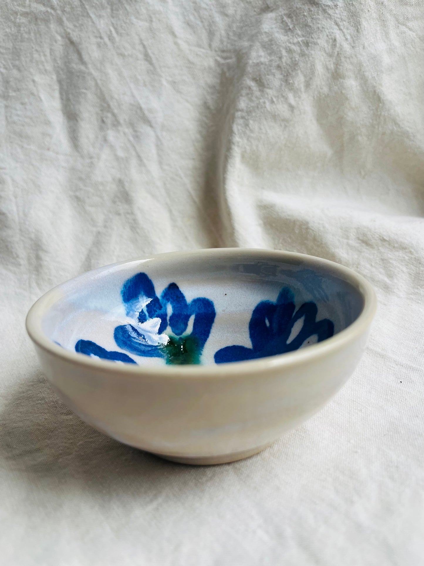 Ceramics by Kat - nibble flower bowl in pink