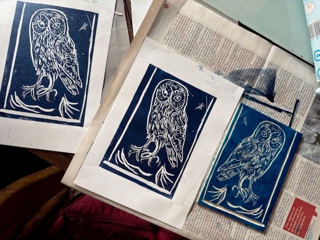 Lino print Making with Diana Fitzpatrick - July 11