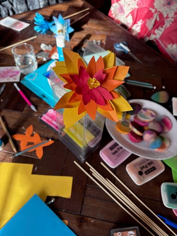 Paper Flower Making Workshop for Kids  - October 29