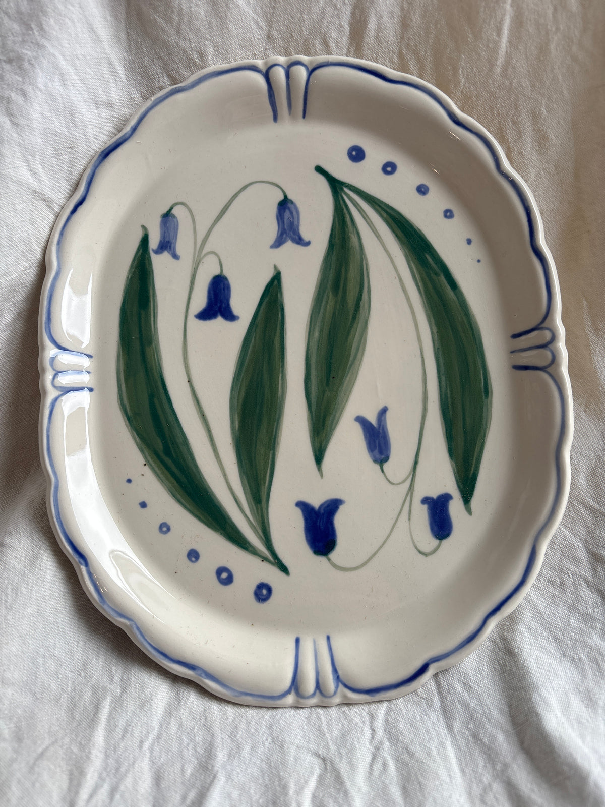 Florrie & Wren - Painted Ceramic Oval Dish