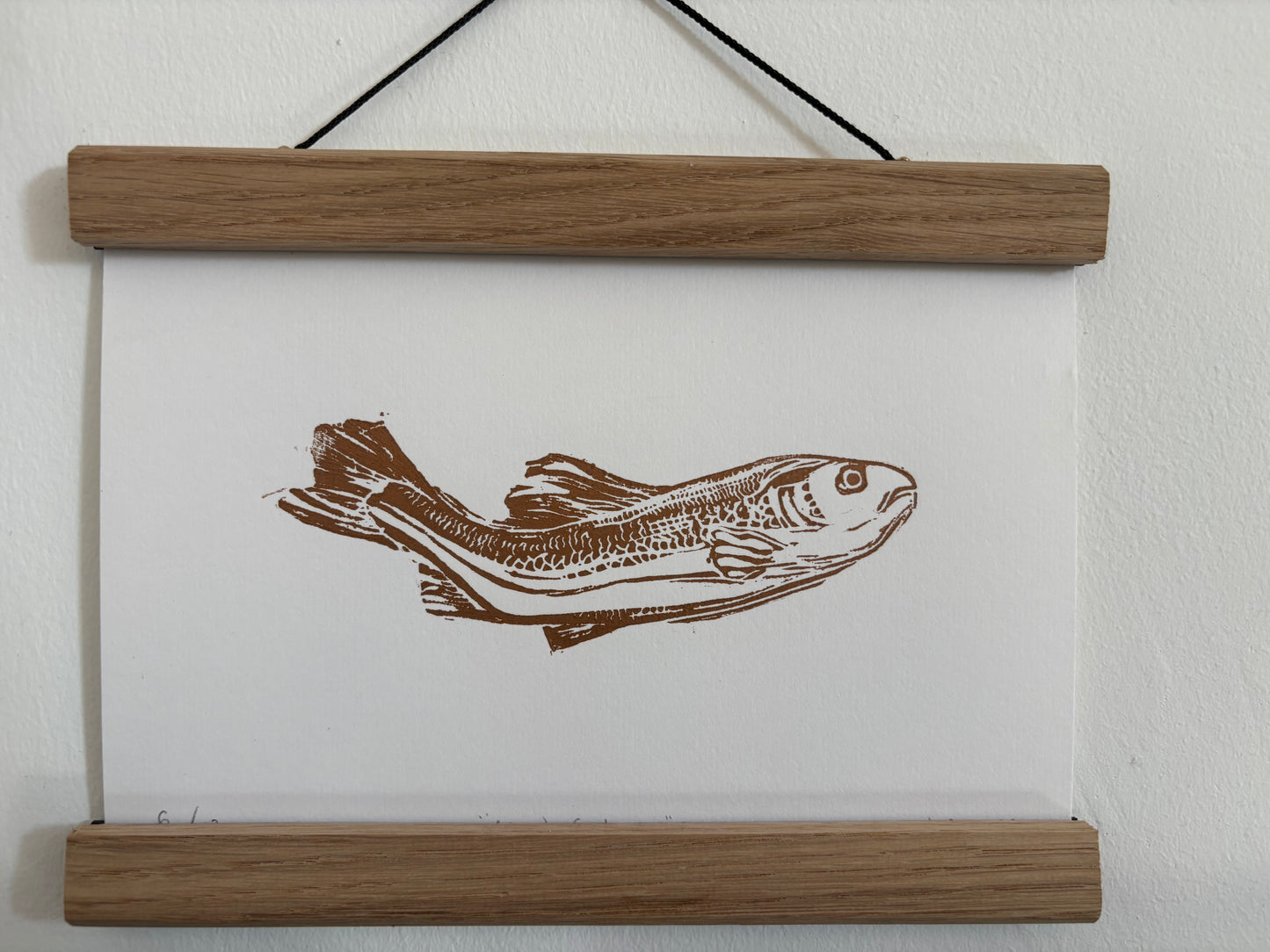 Wild North Linocut Print 'Fish'