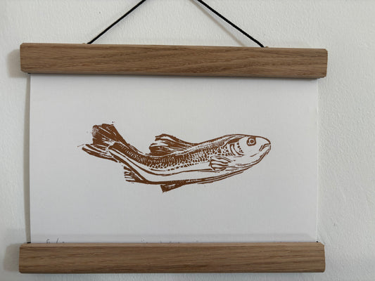 Wild North Linocut Print 'Fish'