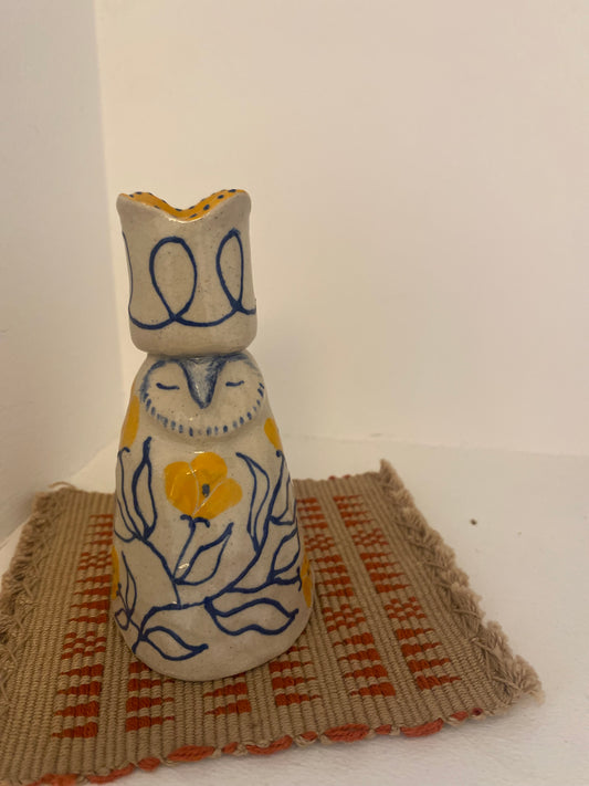 Louise Hick - Owl Candlestick