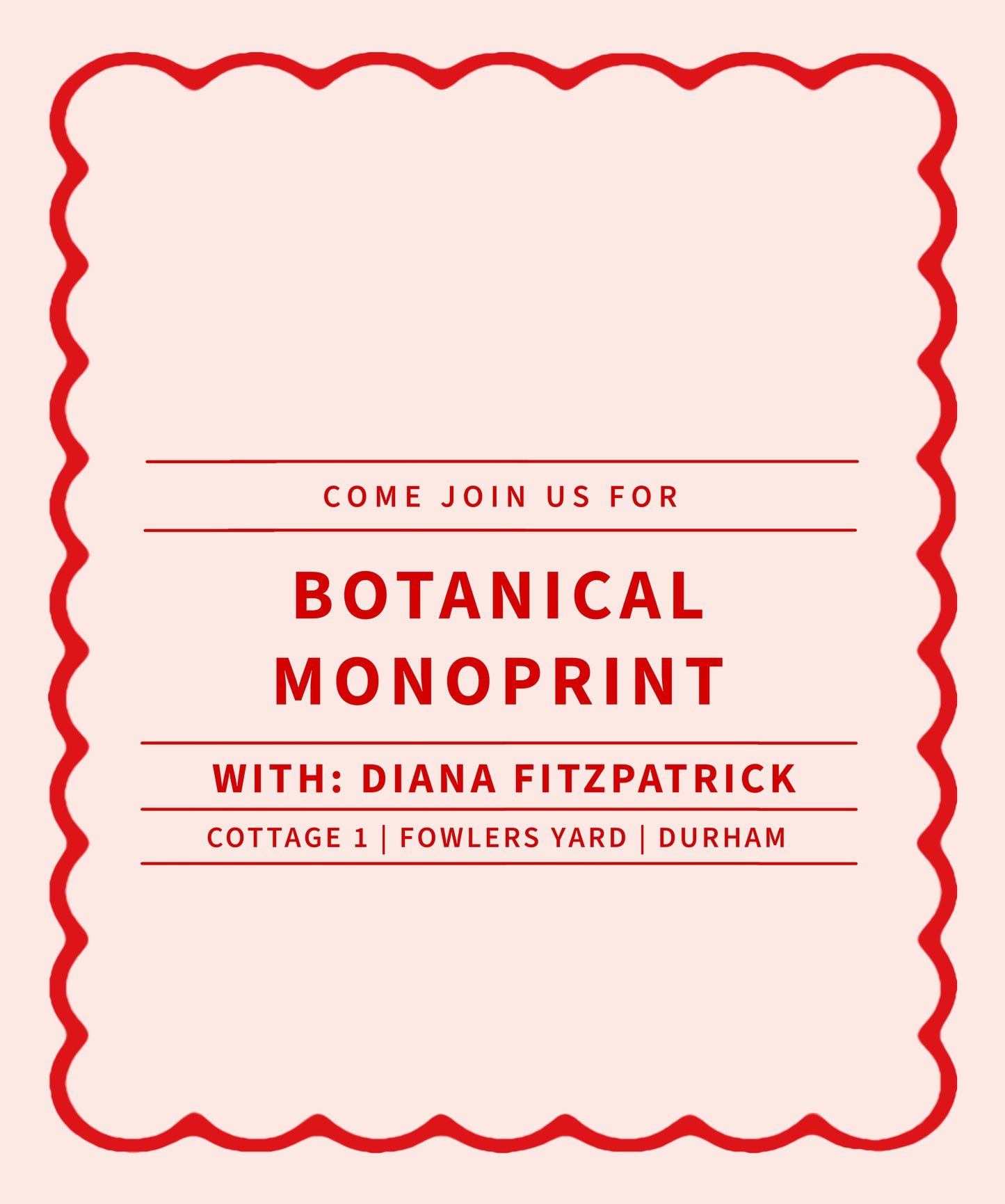 Botanical Monoprint Workshop with Diana Fitzpatrick - March 13