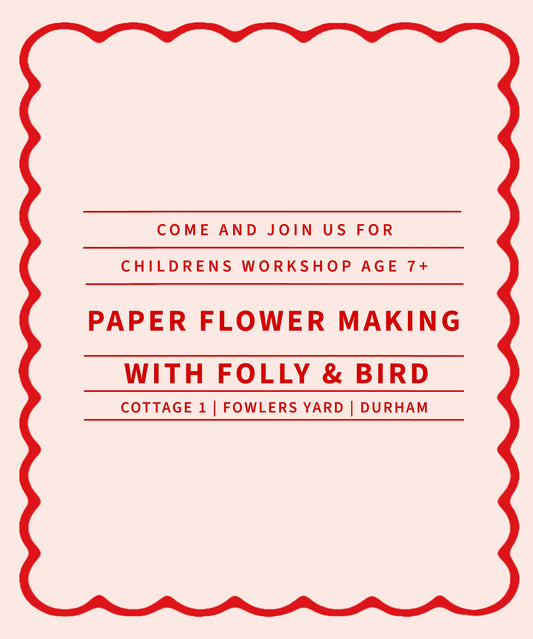 Paper Flower Making Workshop for Kids  - February 24