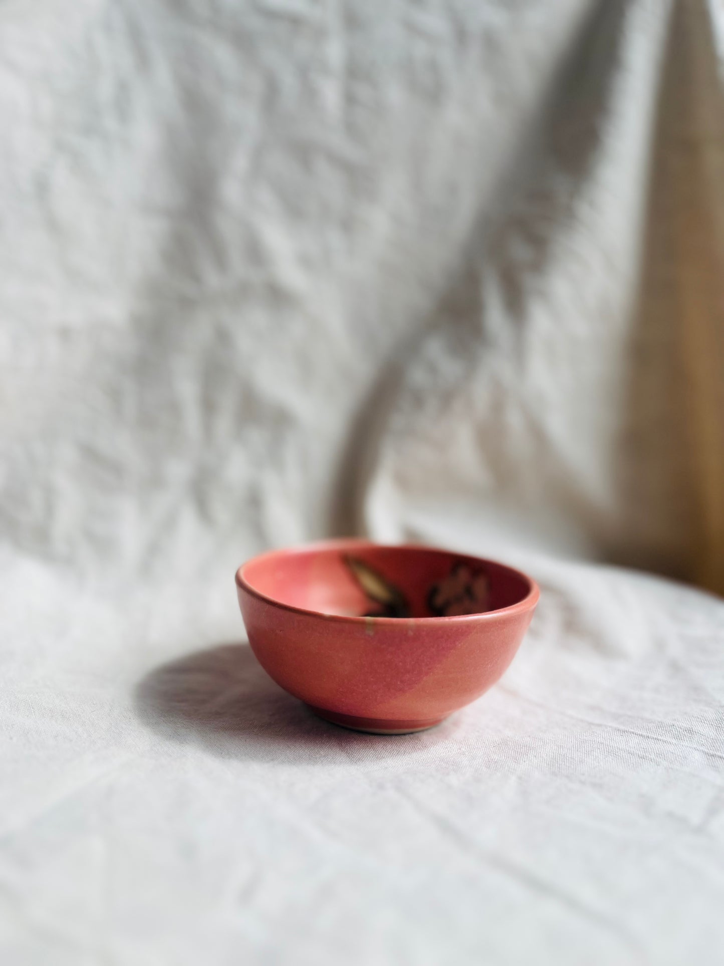 Ceramics by Kat - nibble flower bowl in pink