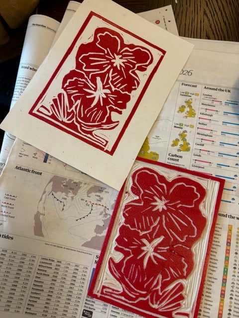Lino print Making with Diana Fitzpatrick - July 11