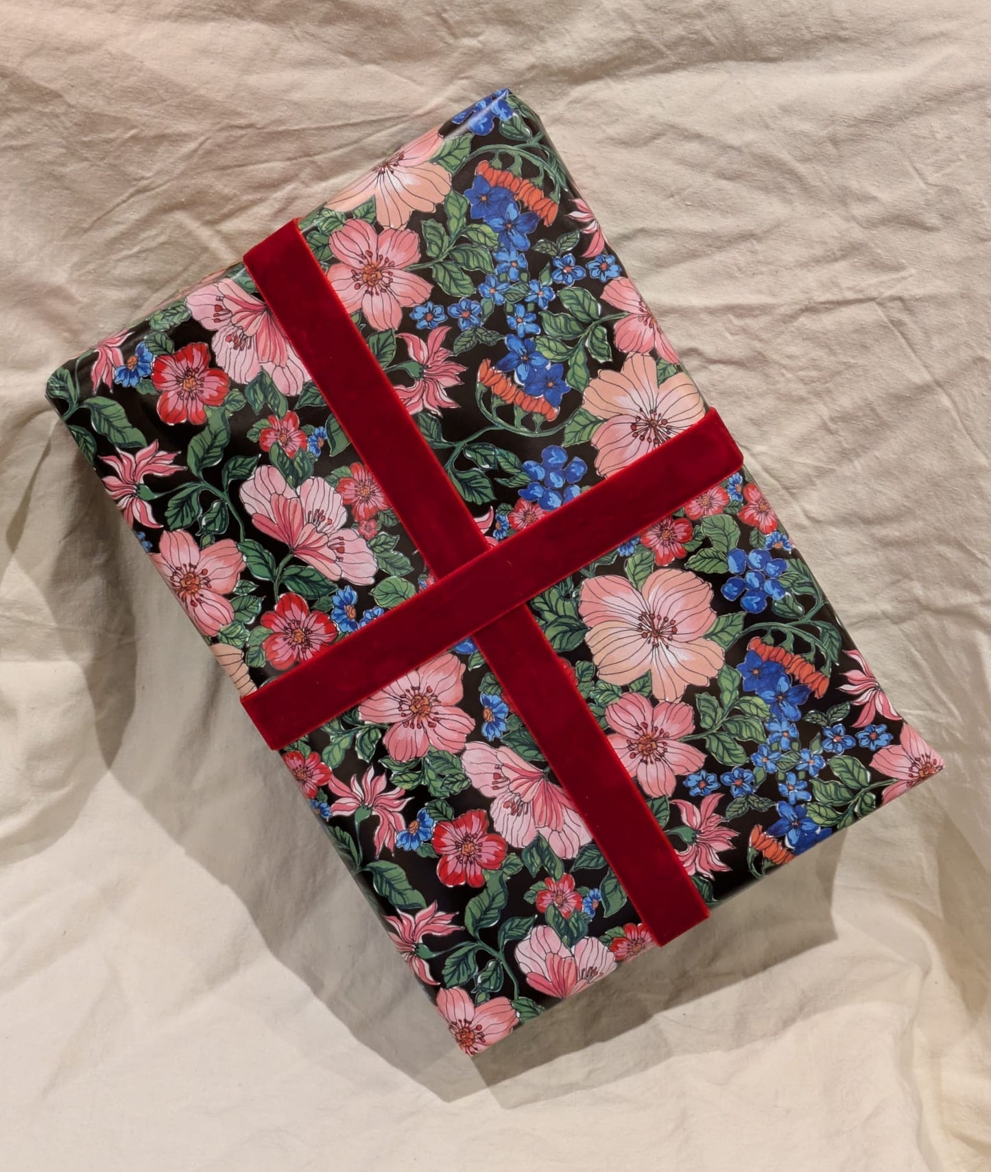 April 11 - Wrapping Paper Dark Based Floral
