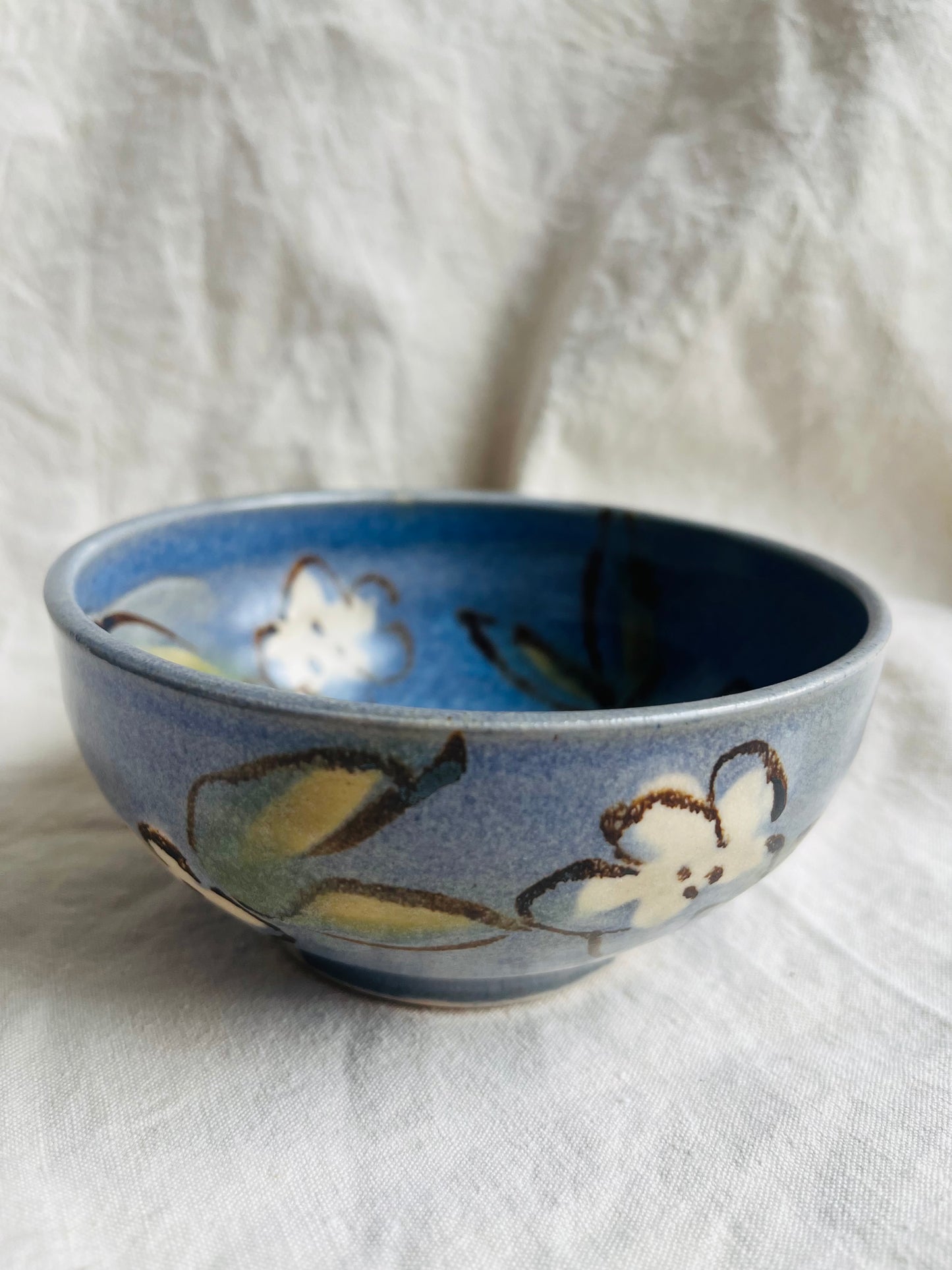 Ceramics by Kat - Decorated Porridge Bowl