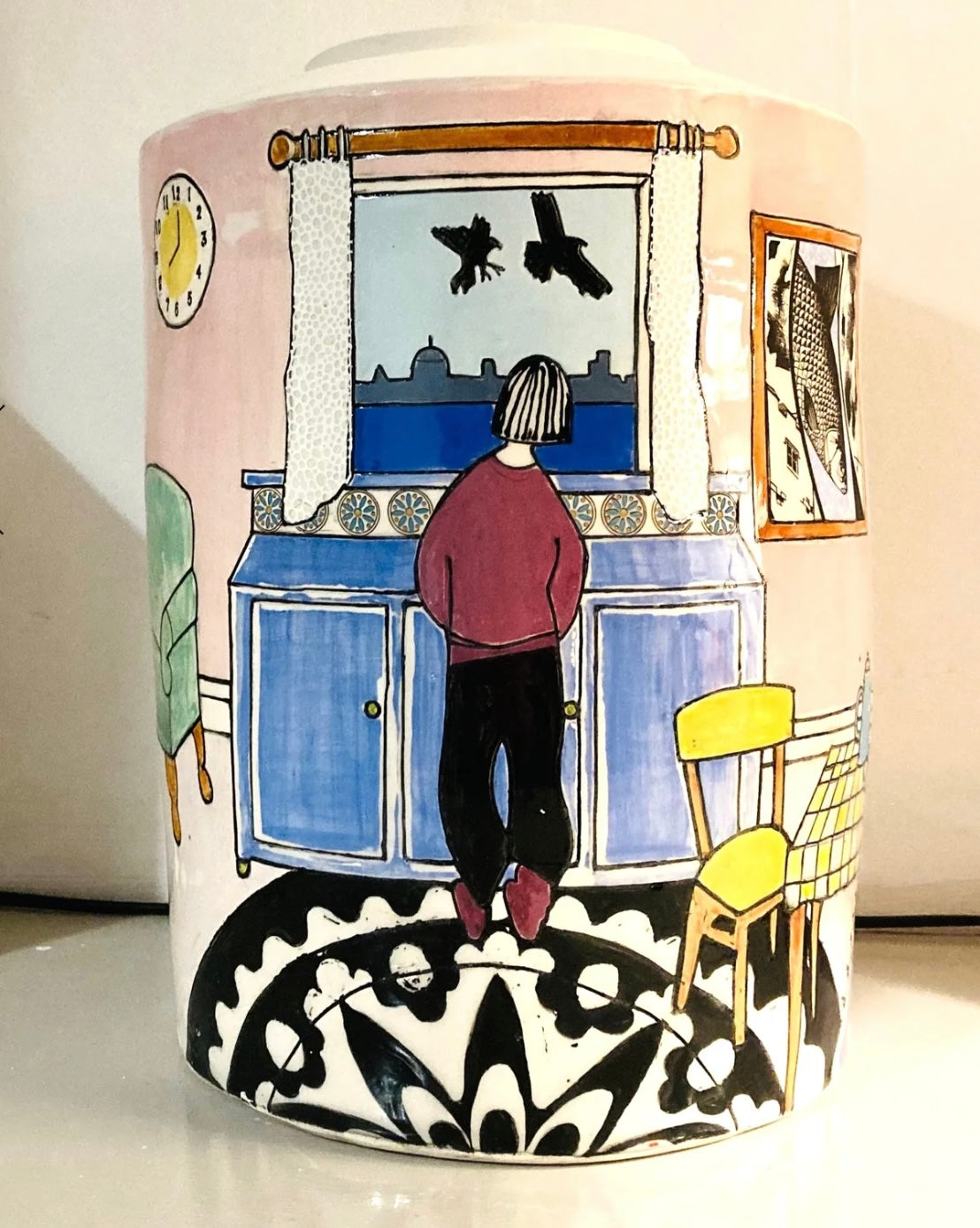 Emily Conroy Ceramics - 'Something Wicked' large vase