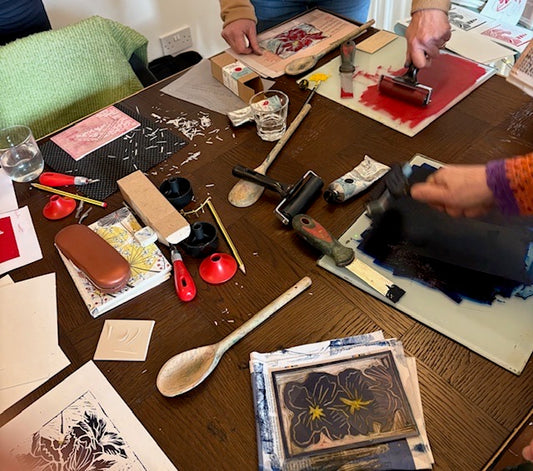 Lino print Making with Diana Fitzpatrick - July 11