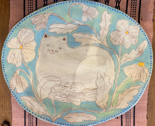 Louise Hick - Large Stoneware Serving Plate