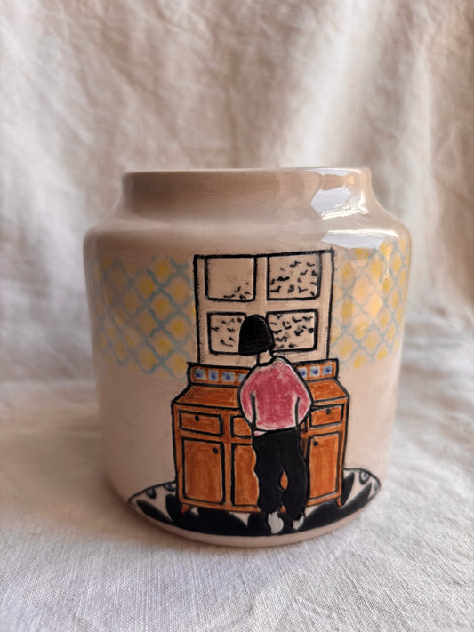 Emily Conroy Ceramics - Illustrated Pot