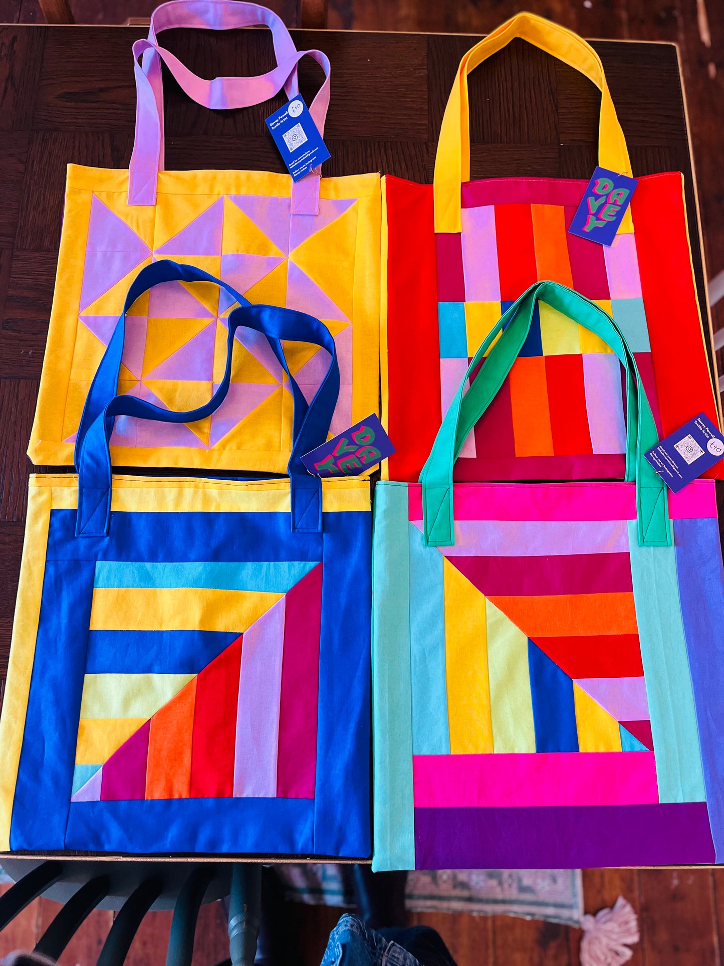 Davey Makes - Patchwork Tote Bag