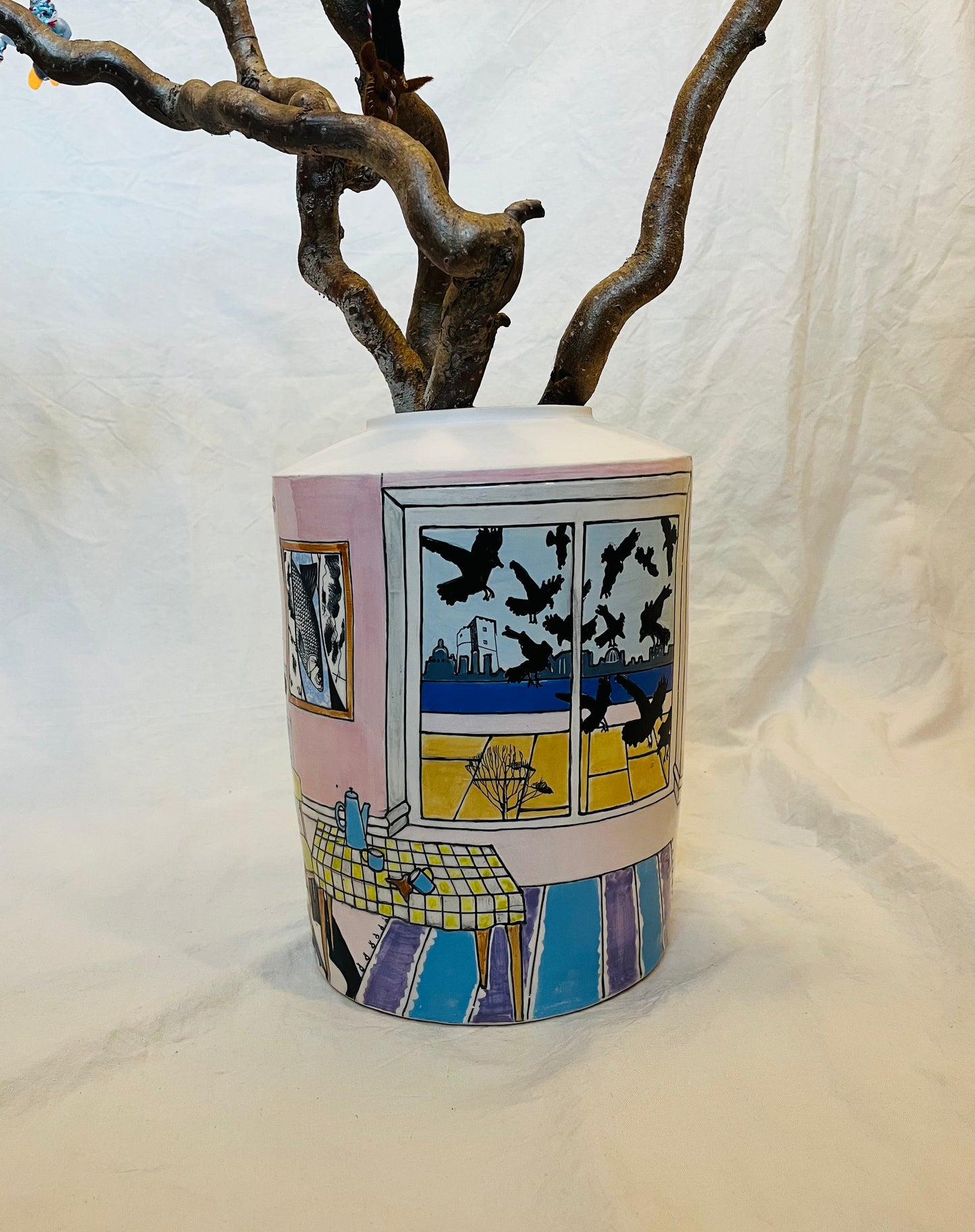 Emily Conroy Ceramics - 'Something Wicked' large vase