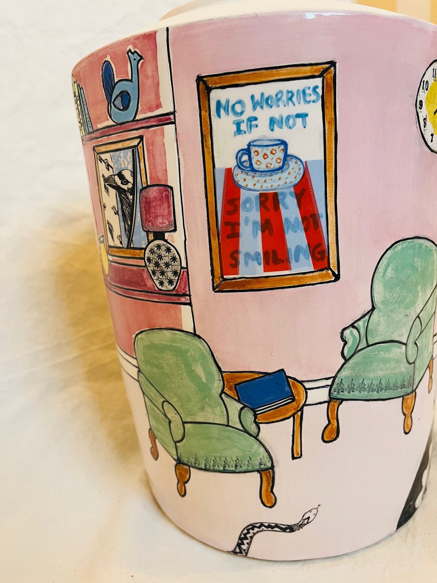 Emily Conroy Ceramics - 'Something Wicked' large vase