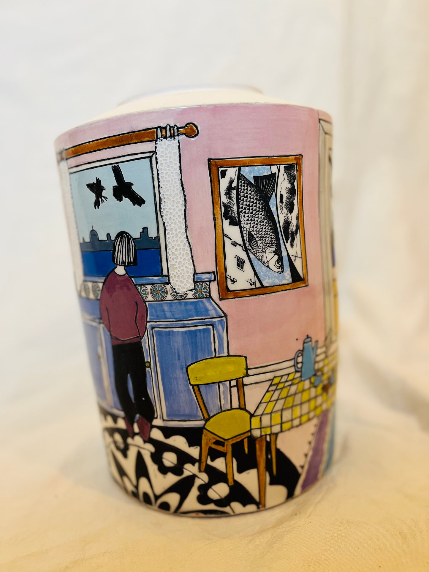 Emily Conroy Ceramics - 'Something Wicked' large vase