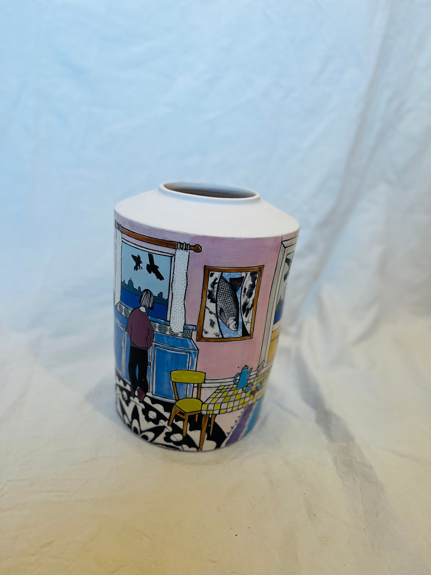 Emily Conroy Ceramics - 'Something Wicked' large vase