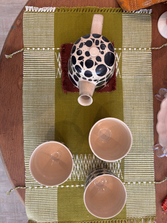Senyu - Handwoven Placemats - Lime Green