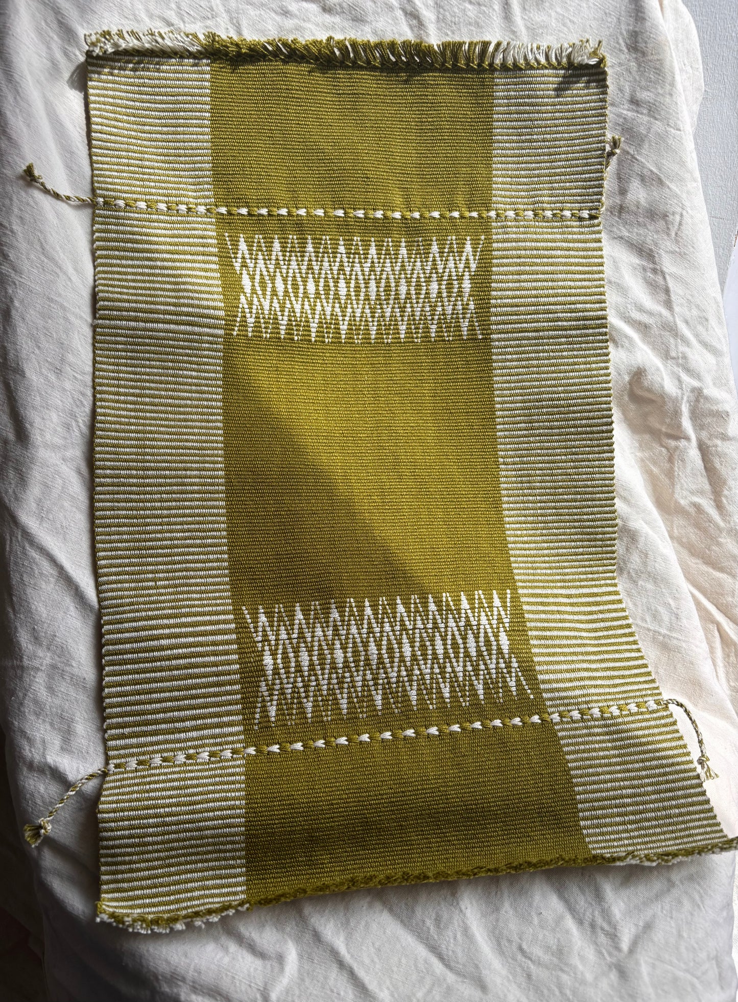 Senyu - Handwoven Placemats - Lime Green